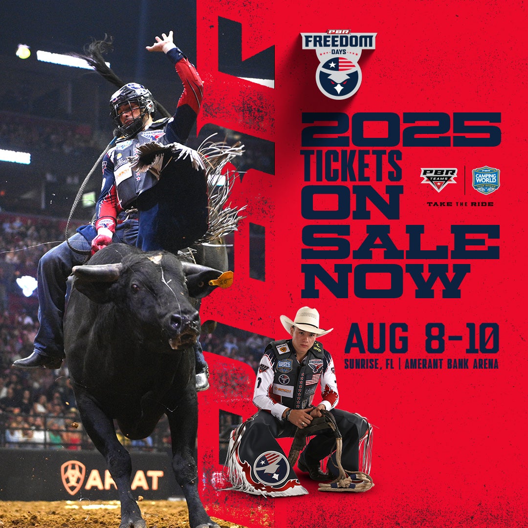 Florida Freedom Return to Amerant Bank Arena for 2025 PBR Camping World Team Series Homestand Aug. 8-10