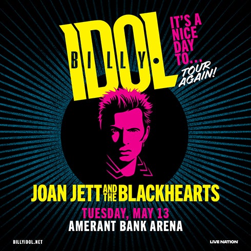 BILLY IDOL: ‘IT’S A NICE DAY TO…TOUR AGAIN!’ COMES TO AMERANT BANK ARENA ON MAY 13