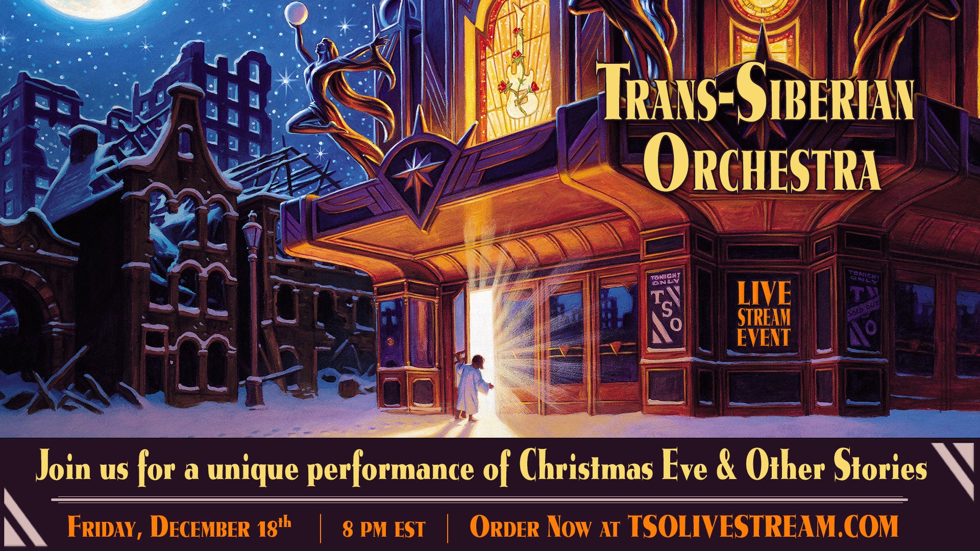 More Info for Trans-Siberian Orchestra Announces ‘Christmas Eve and Other Stories Live in Concert’ Special Livestream Event